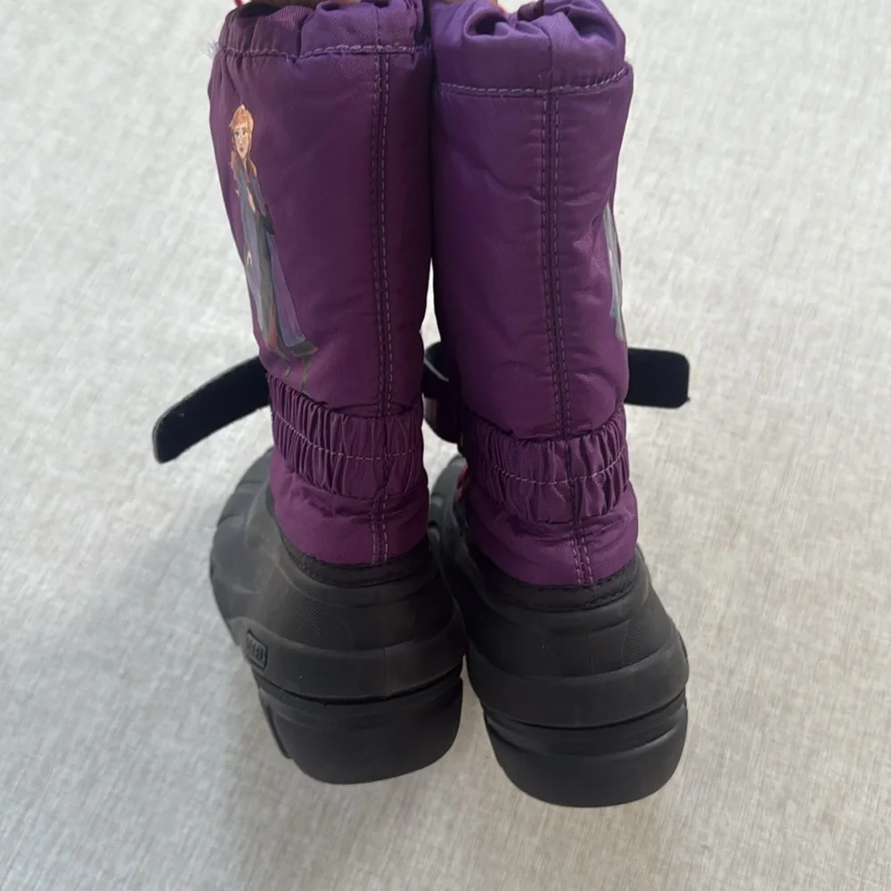 Sorel X Disney Frozen Flurry Weather Resistant Snow Boots‎ Winter Ski Youth 3